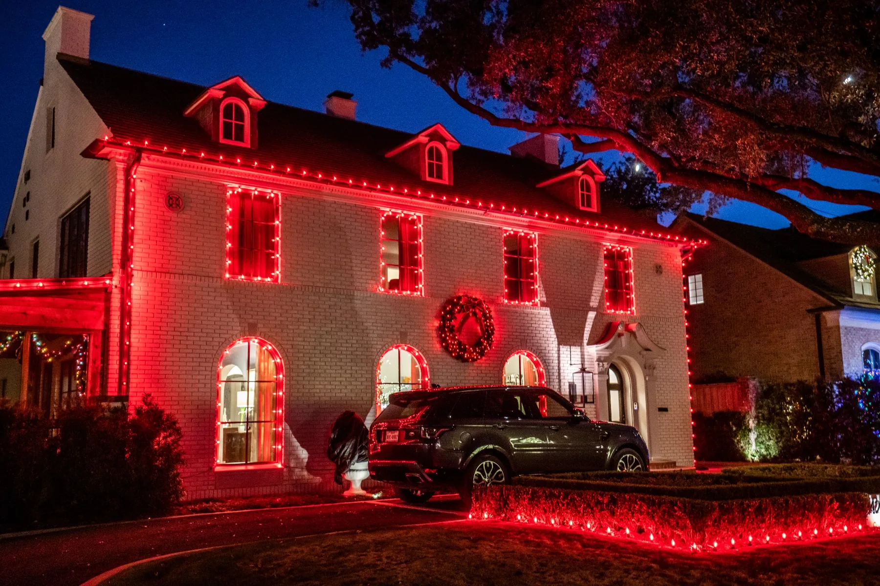 Commercial holiday lighting in Corpus Christi